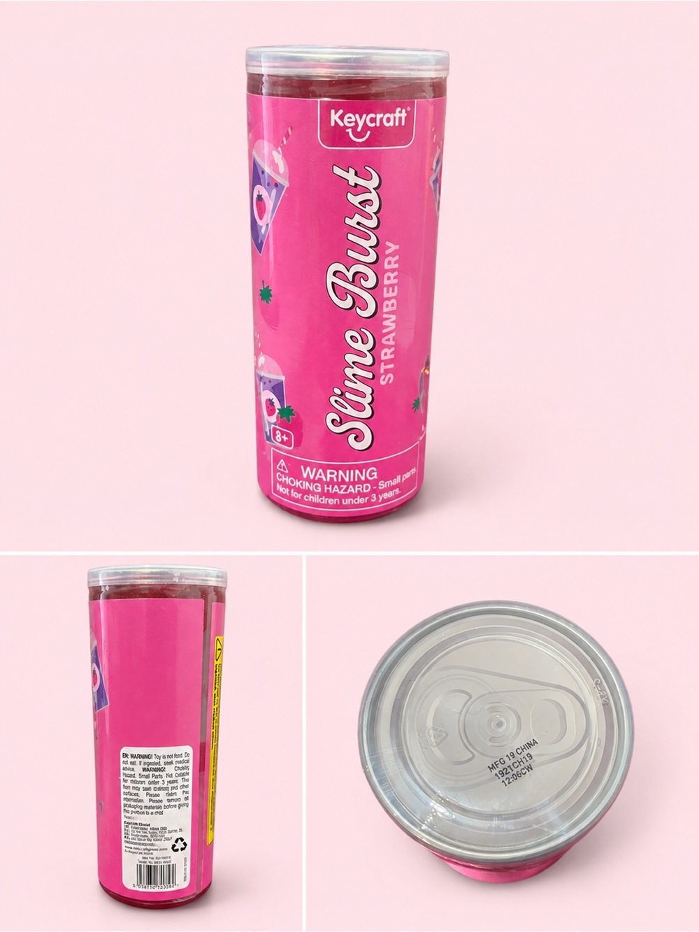 Craft Slime Burst Strawberry Scented pink